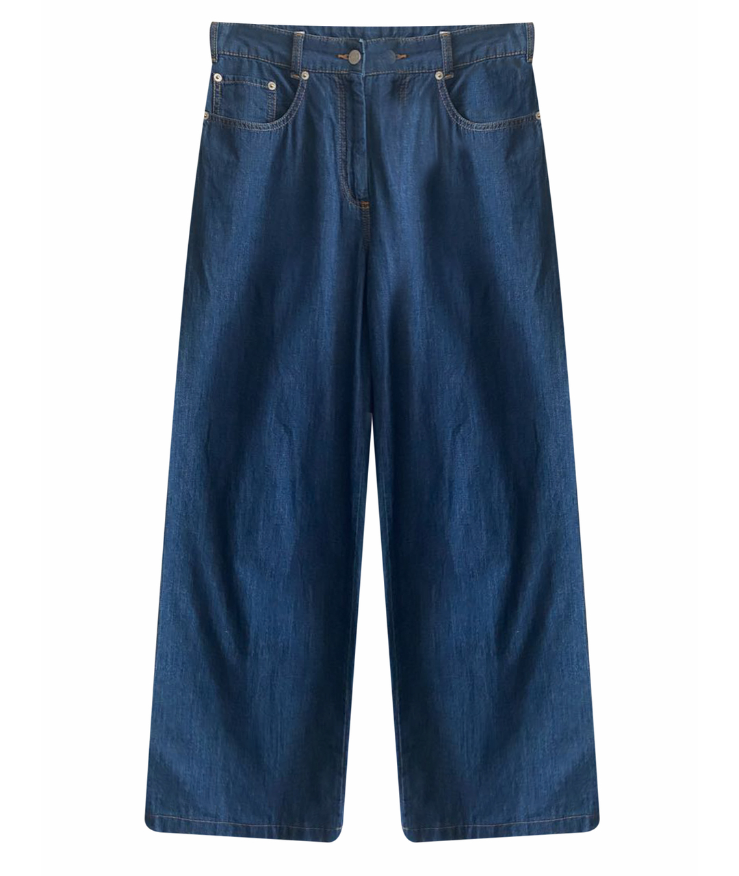 DRIES VAN NOTEN Синие хлопковые джинсы клеш, фото 1