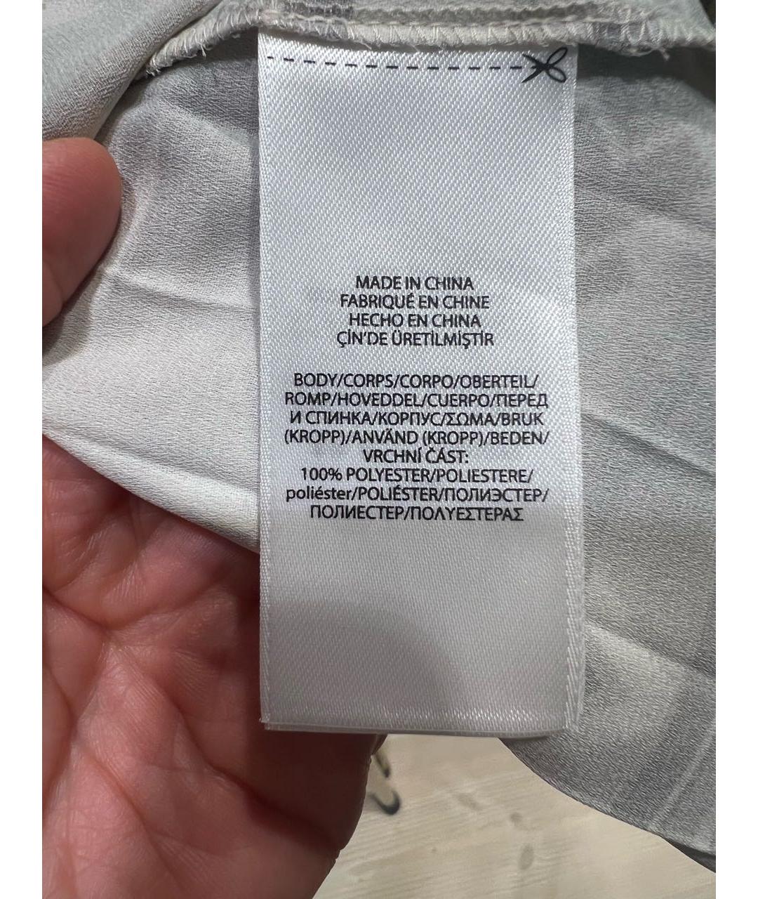 POLO RALPH LAUREN Бежевая полиэстеровая юбка миди, фото 5