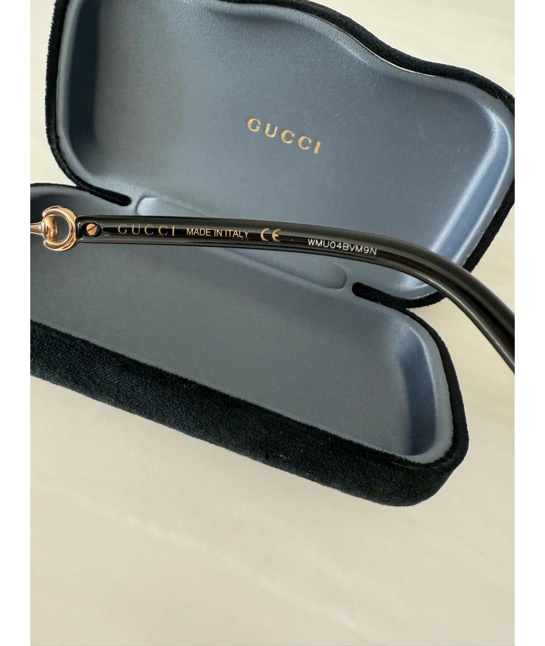 GUCCI Черные пластиковые солнцезащитные очки, фото 3