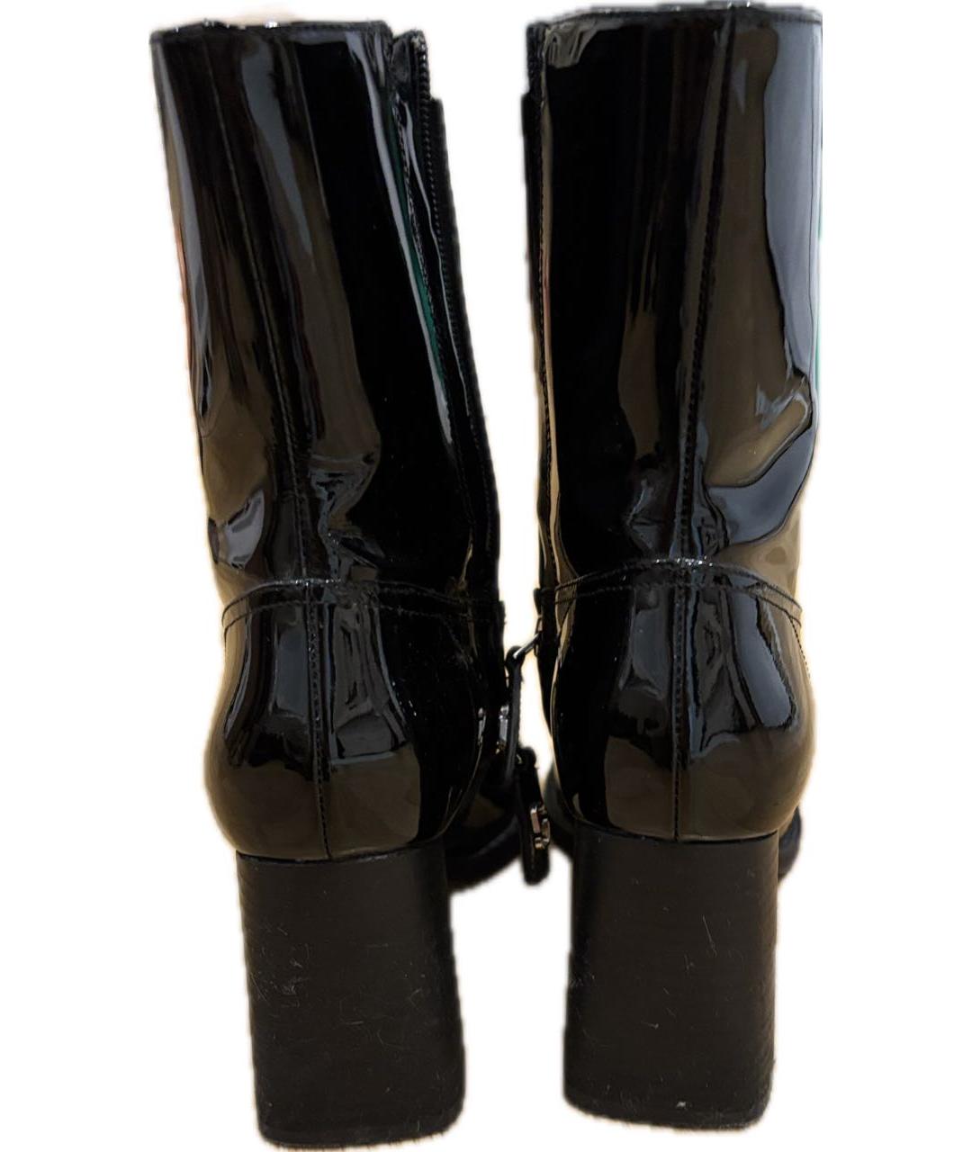 MARC JACOBS Черные ботильоны из лакированной кожи, фото 4