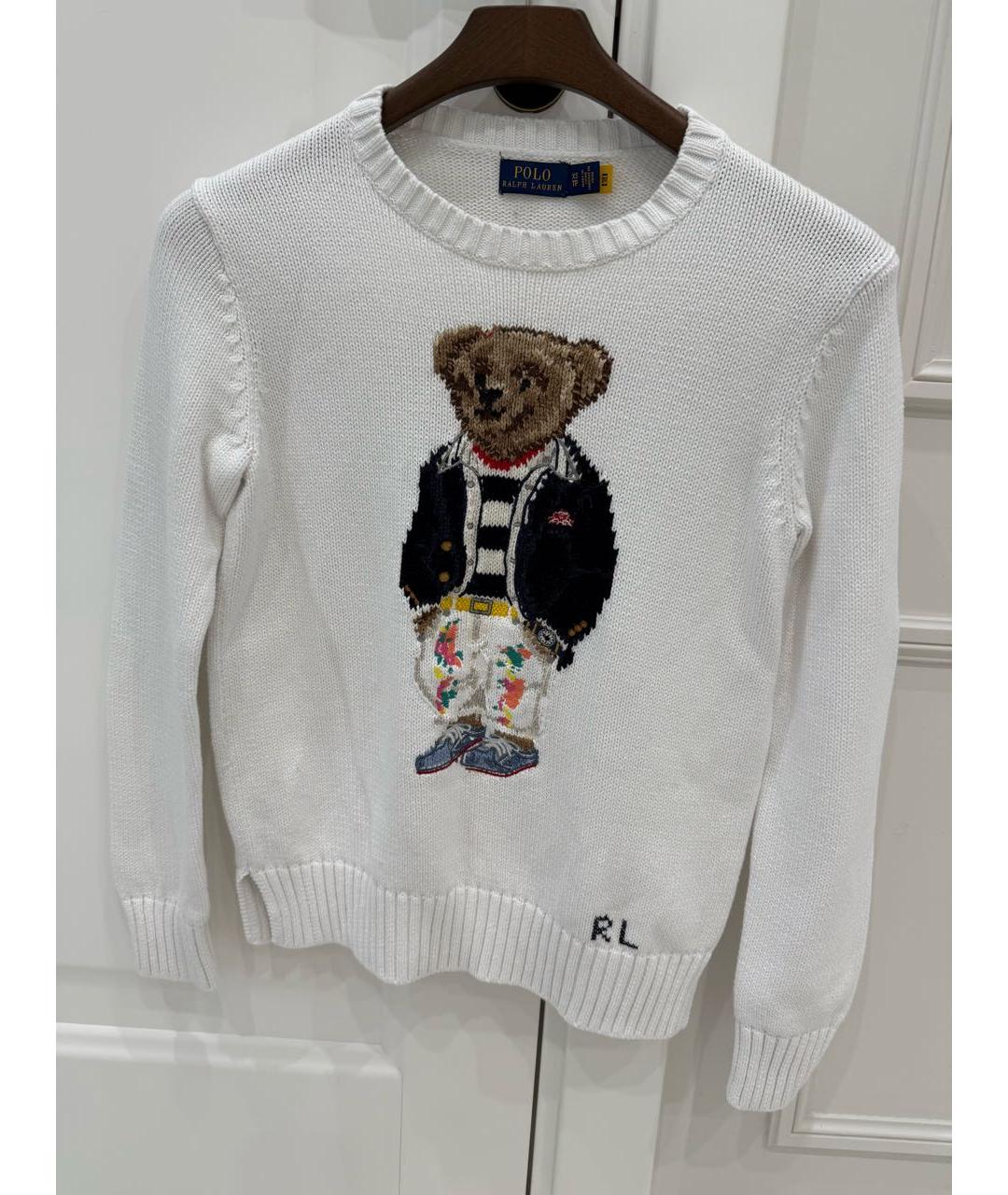 POLO RALPH LAUREN Белый шерстяной джемпер / свитер, фото 4