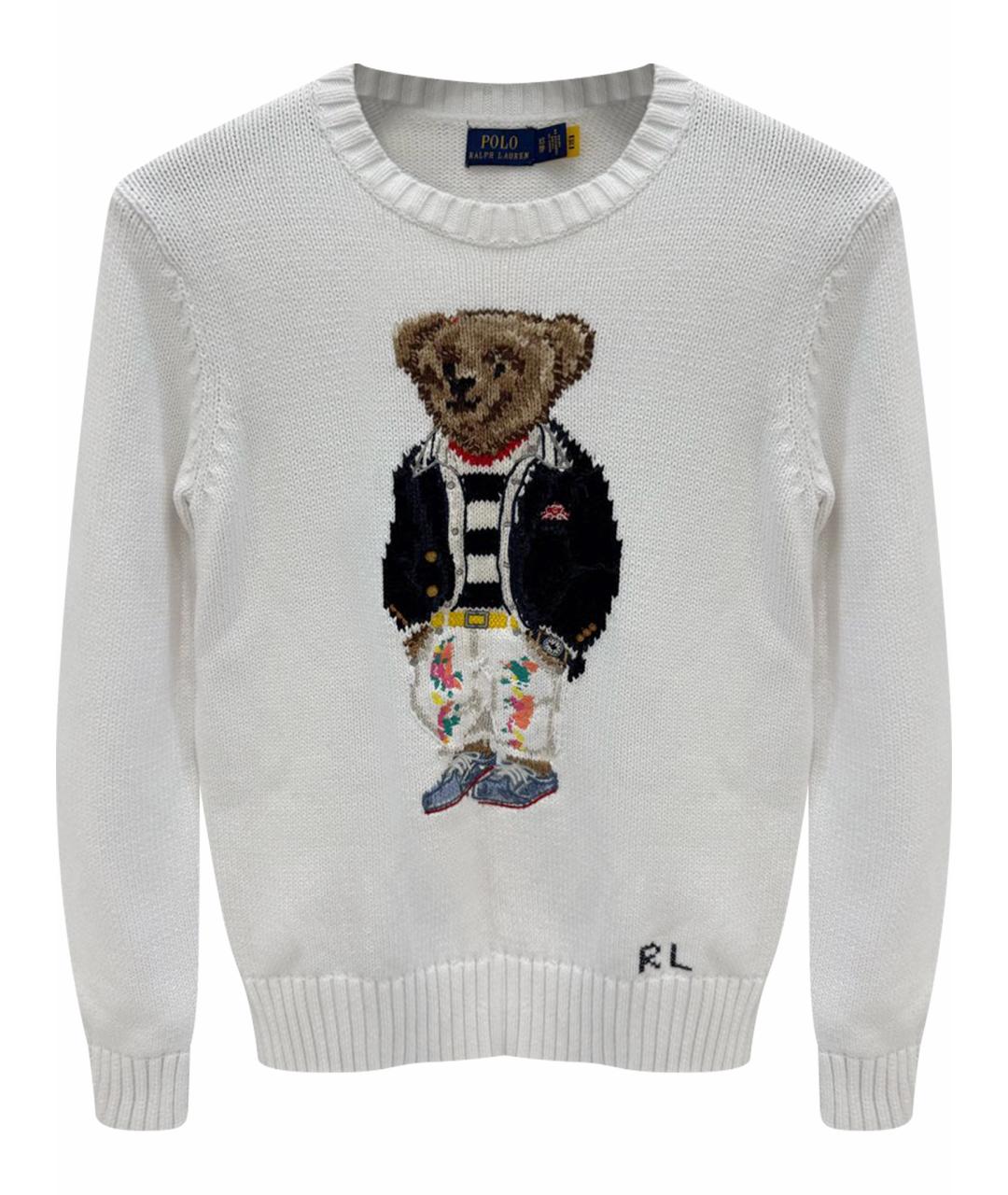 POLO RALPH LAUREN Белый шерстяной джемпер / свитер, фото 1