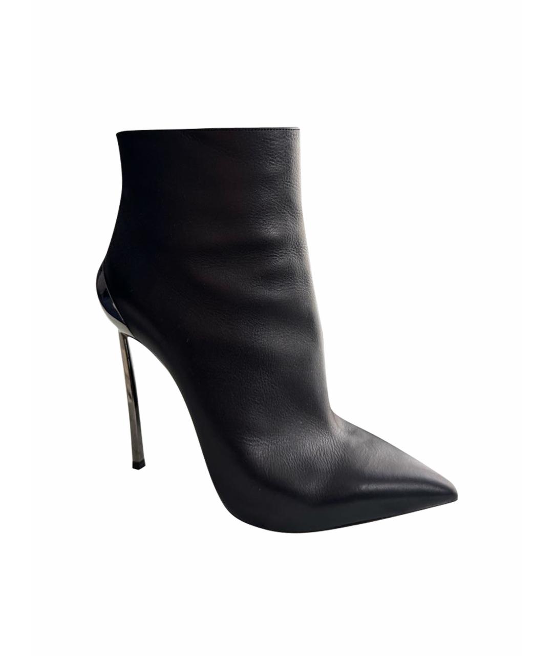 CASADEI Черные кожаные ботильоны, фото 5