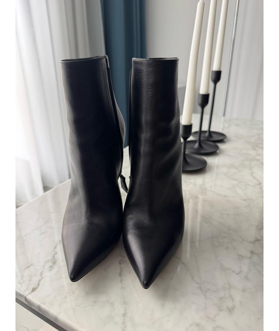 CASADEI Черные кожаные ботильоны, фото 2