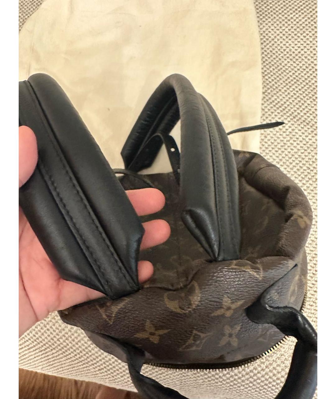 LOUIS VUITTON Коричневый рюкзак из искусственной кожи, фото 5