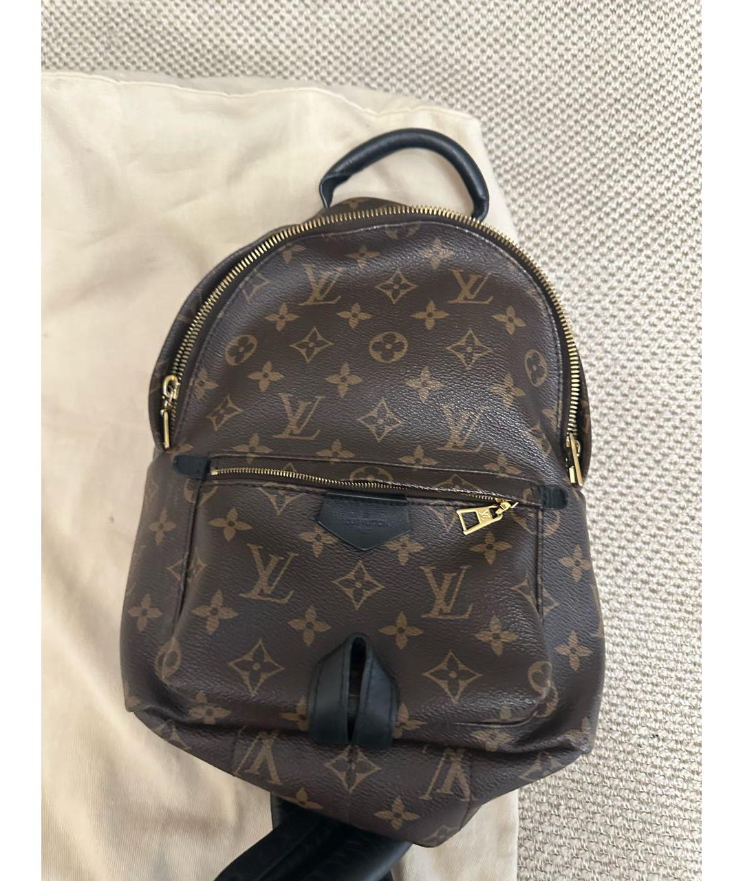 LOUIS VUITTON Коричневый рюкзак из искусственной кожи, фото 7