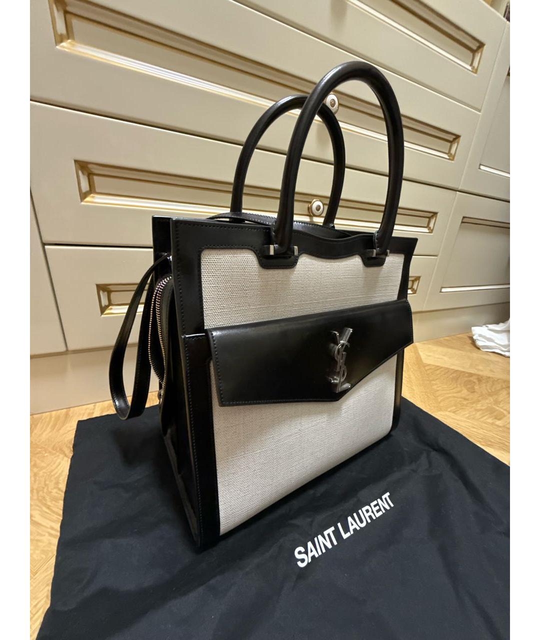 SAINT LAURENT Серая сумка тоут, фото 2