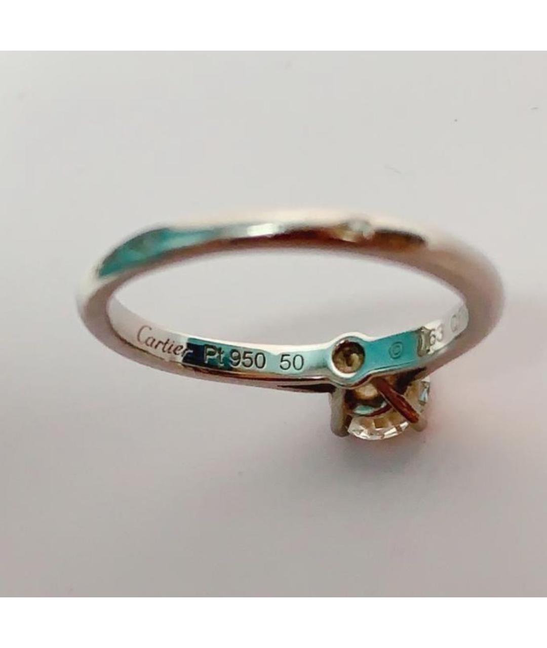 CARTIER Серебряное платиновое кольцо, фото 4
