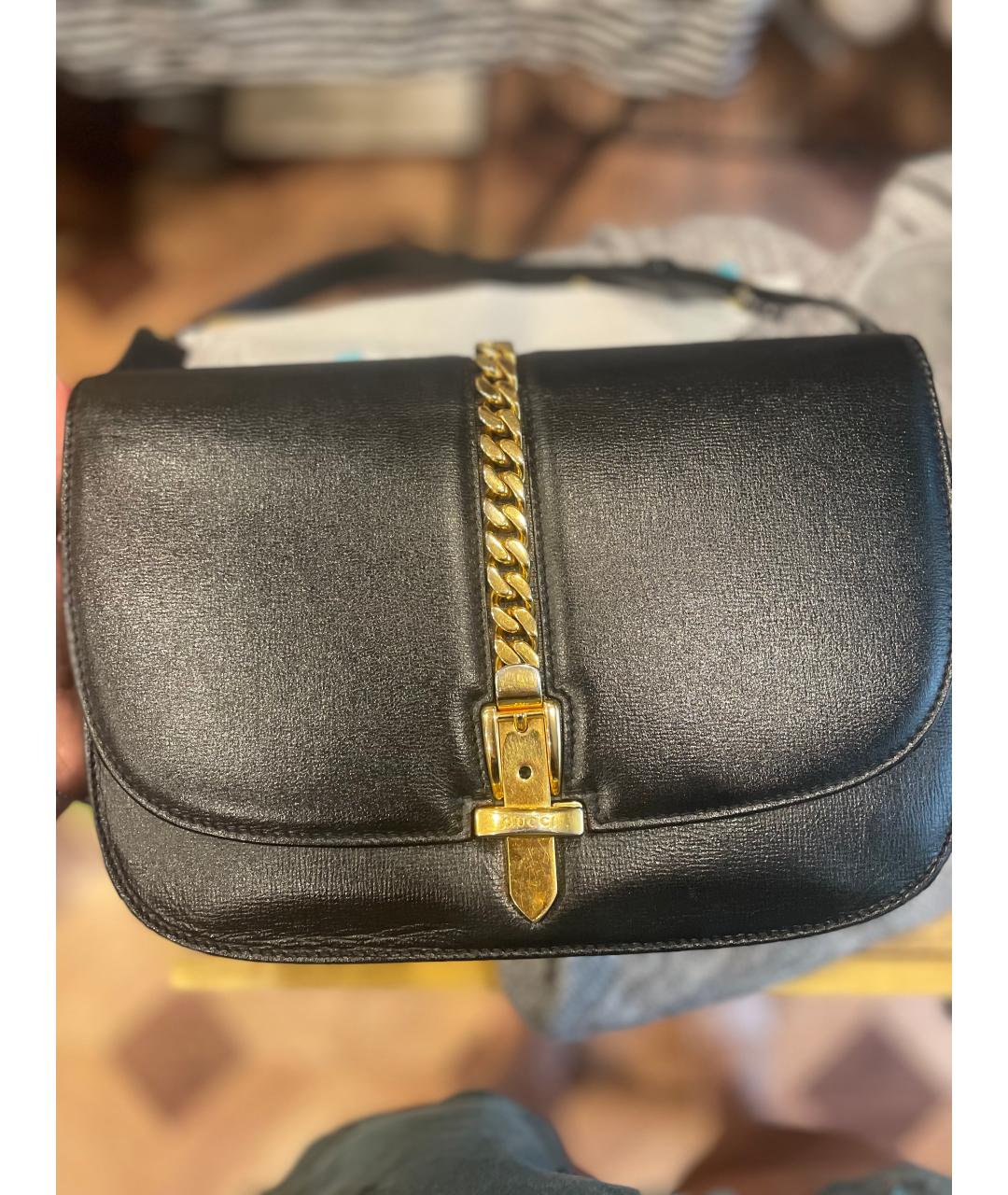 GUCCI Кожаная сумка с короткими ручками, фото 5