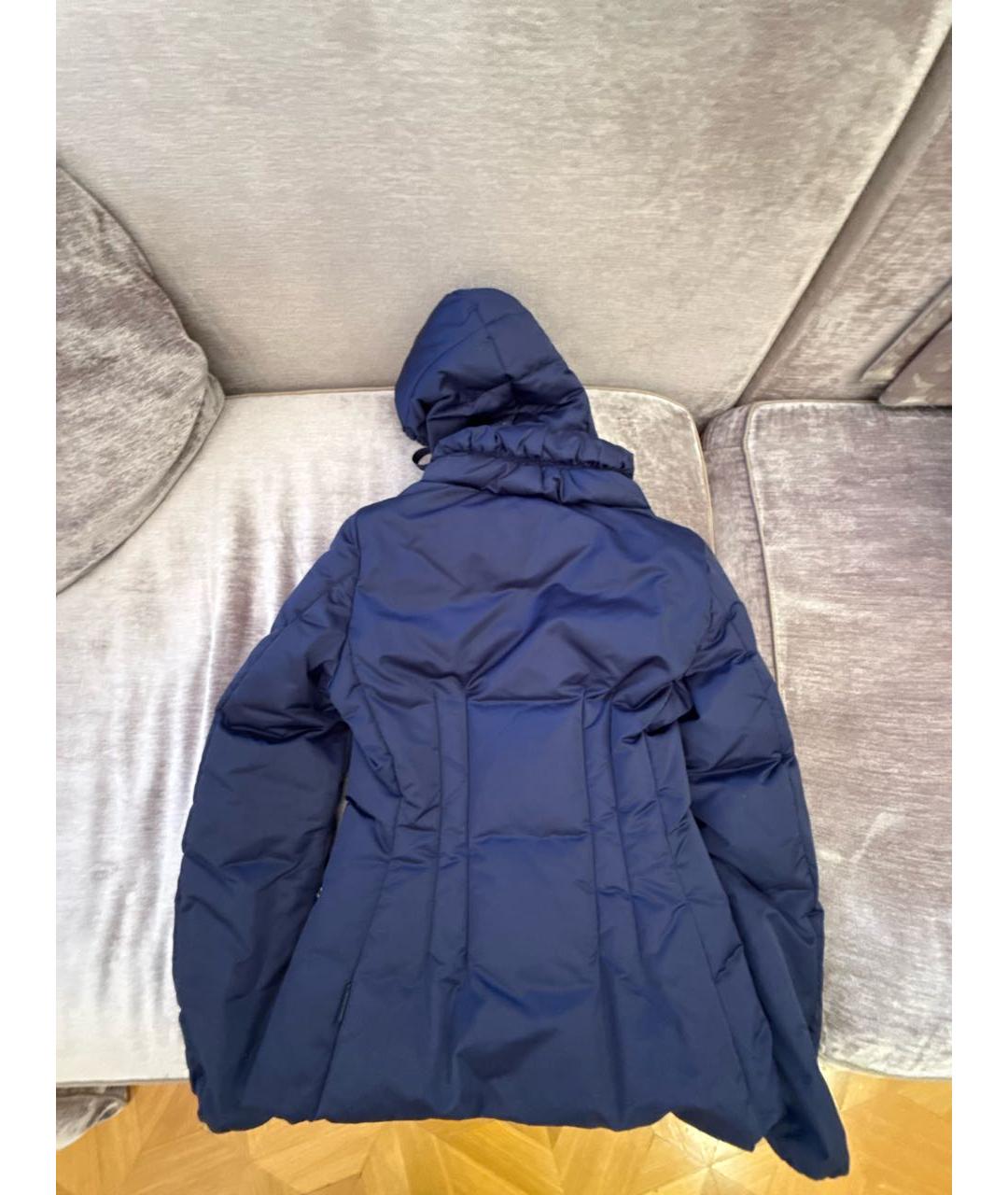 MONCLER Синий полиэстеровый пуховик, фото 2