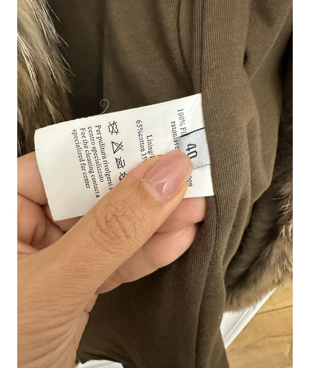 FORTE COUTURE Хаки парка, фото 7