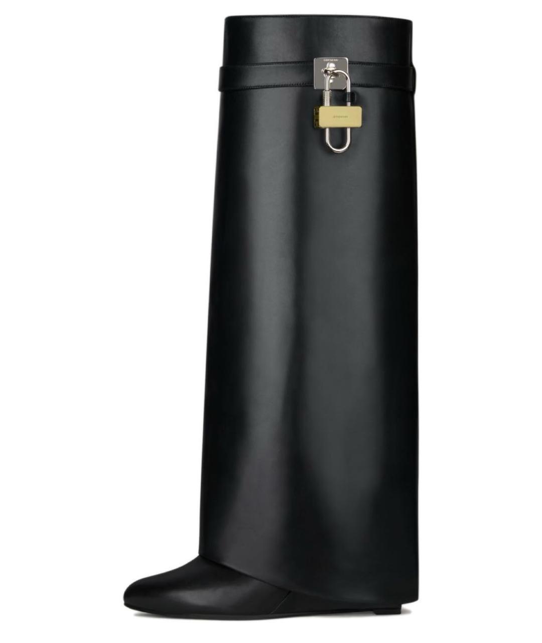 GIVENCHY Черные кожаные сапоги, фото 8