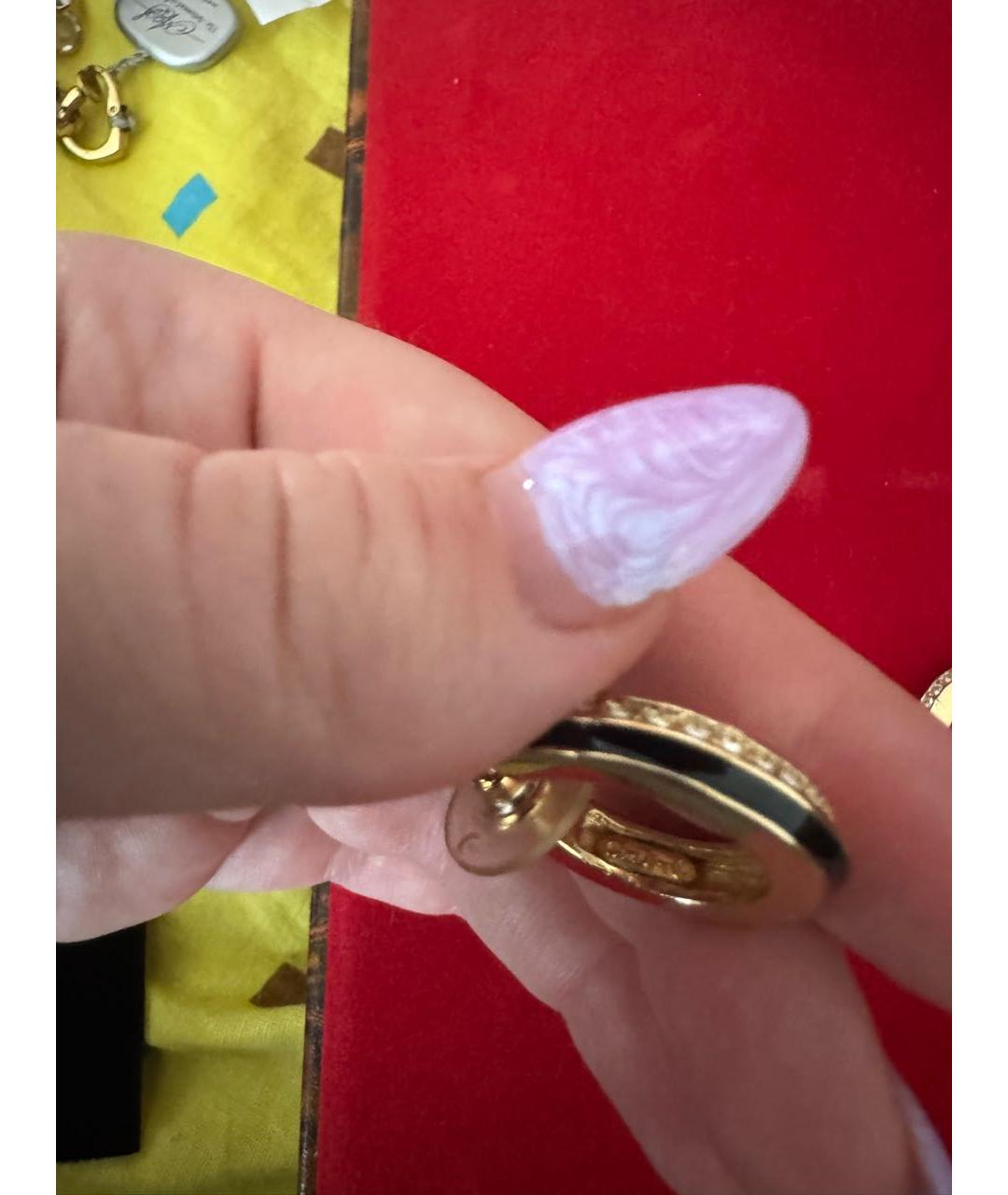 CHRISTIAN DIOR Золотые позолоченные серьги, фото 7