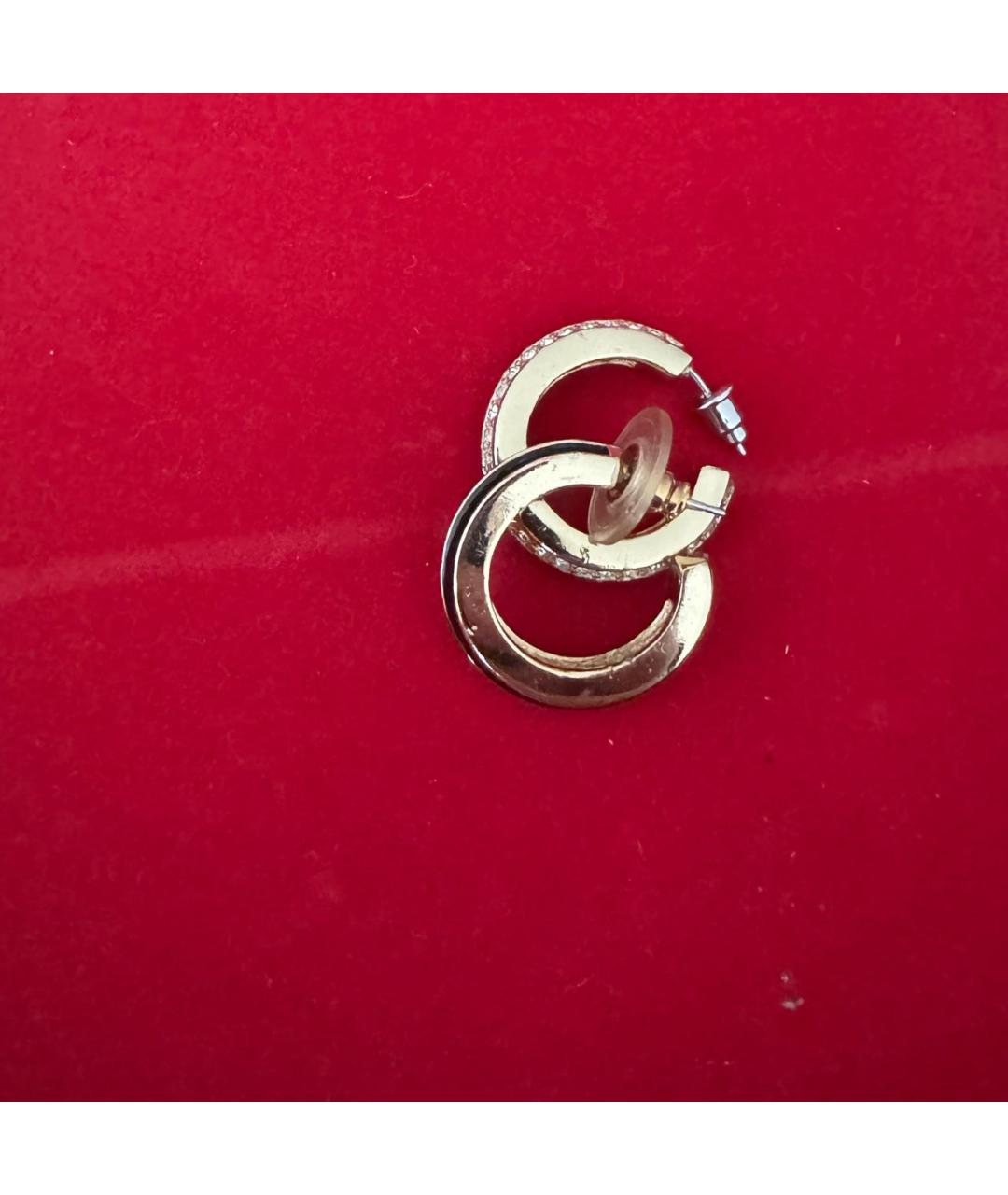 CHRISTIAN DIOR Золотые позолоченные серьги, фото 3