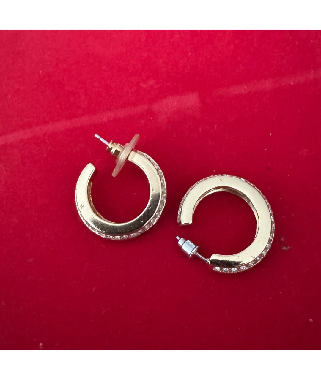 CHRISTIAN DIOR Золотые позолоченные серьги, фото 8