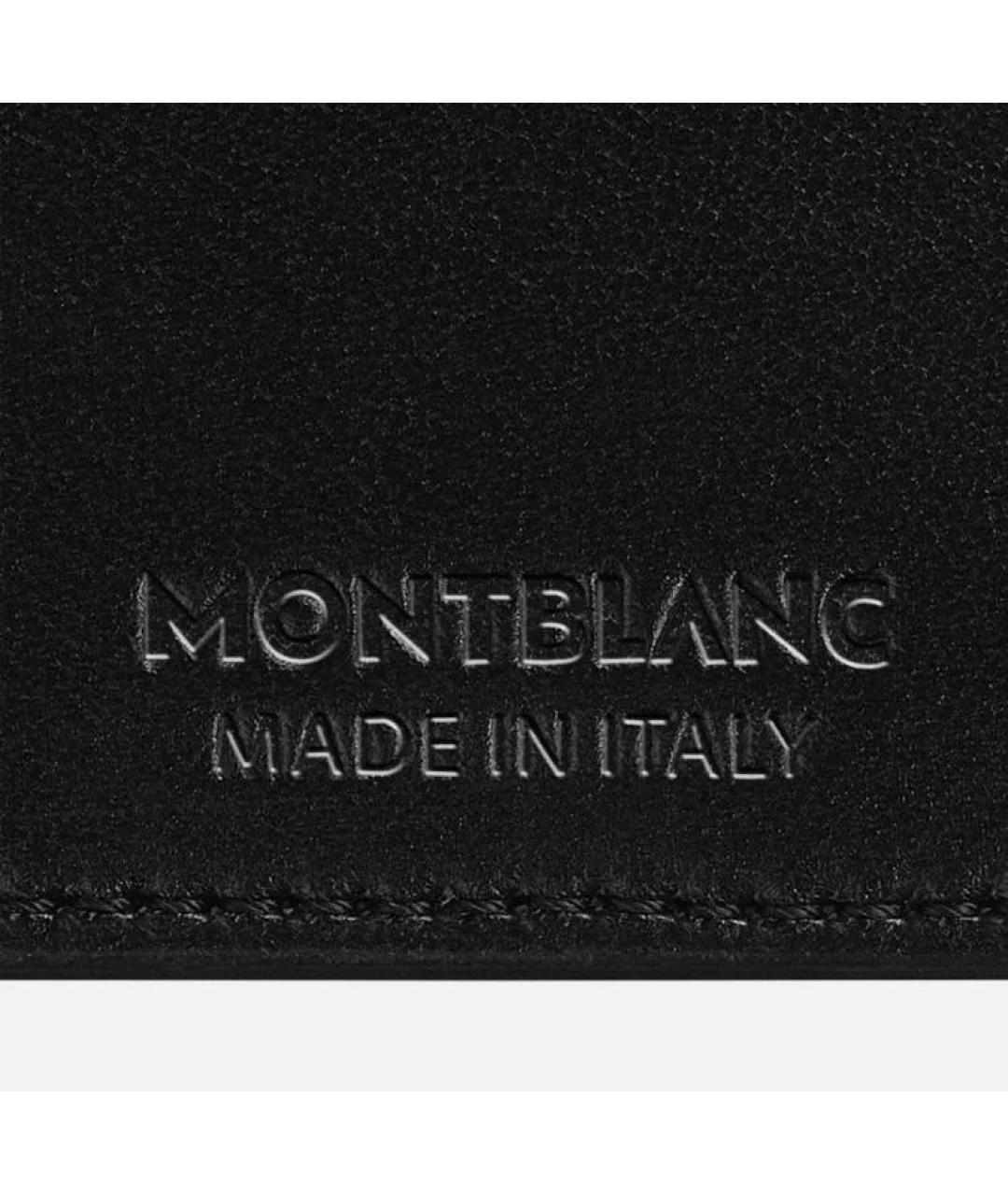 MONTBLANC Черный кожаный кардхолдер, фото 3