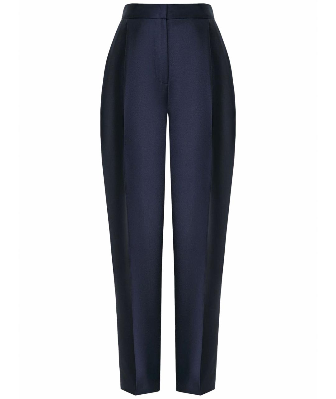 12 STOREEZ Темно-синие прямые брюки, фото 1