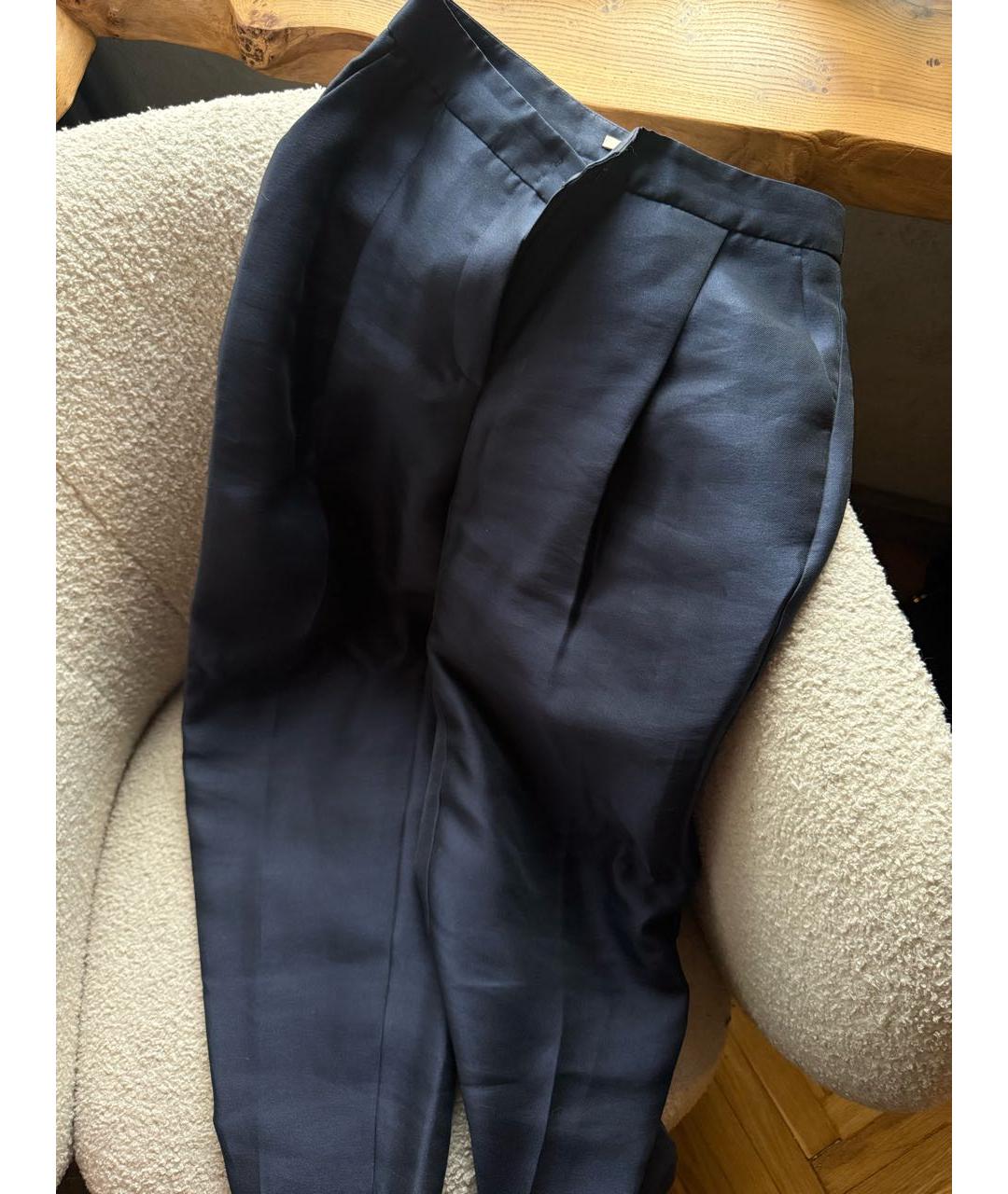 12 STOREEZ Темно-синие прямые брюки, фото 7