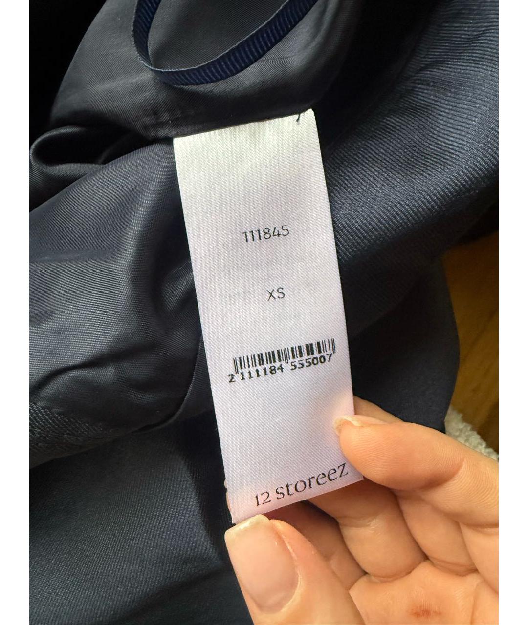 12 STOREEZ Темно-синие прямые брюки, фото 6