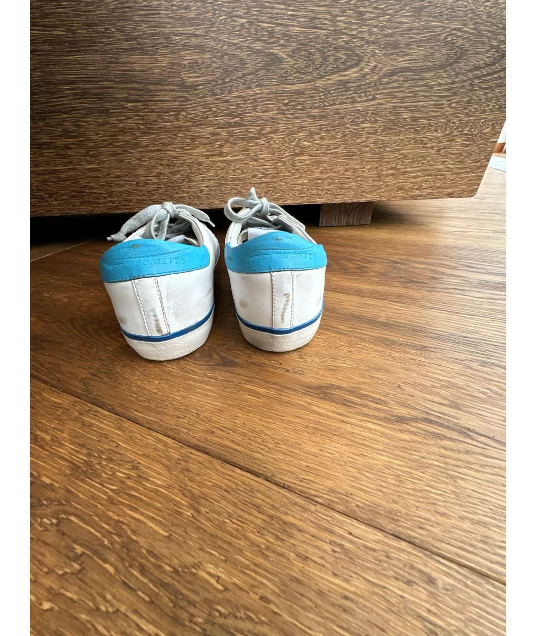 GOLDEN GOOSE DELUXE BRAND Белые кеды из искусственной кожи, фото 4