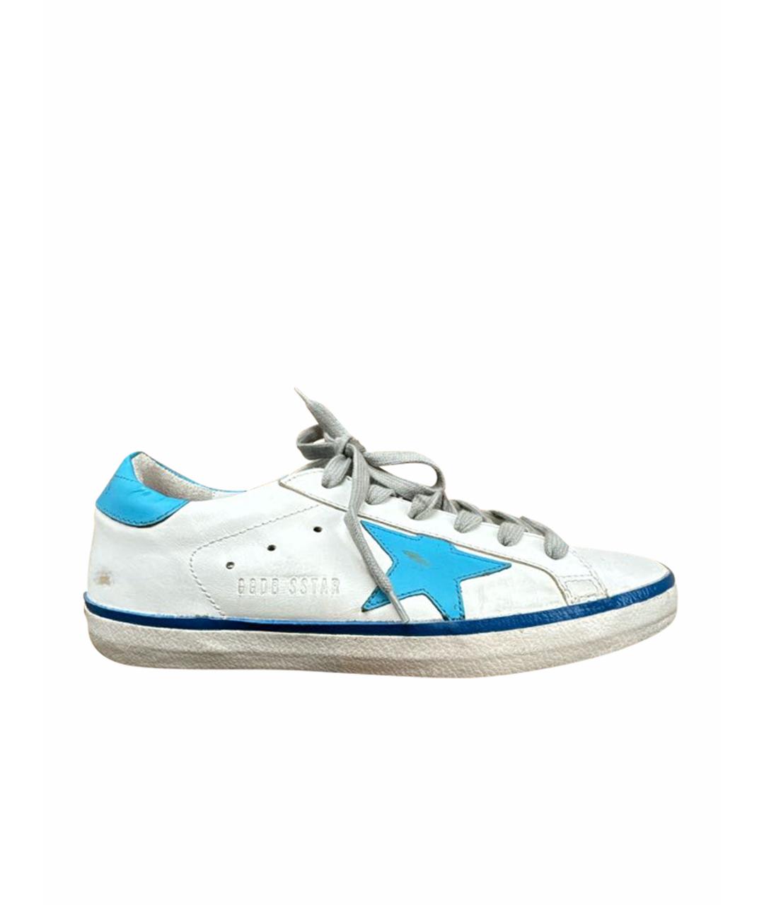 GOLDEN GOOSE DELUXE BRAND Белые кеды из искусственной кожи, фото 5