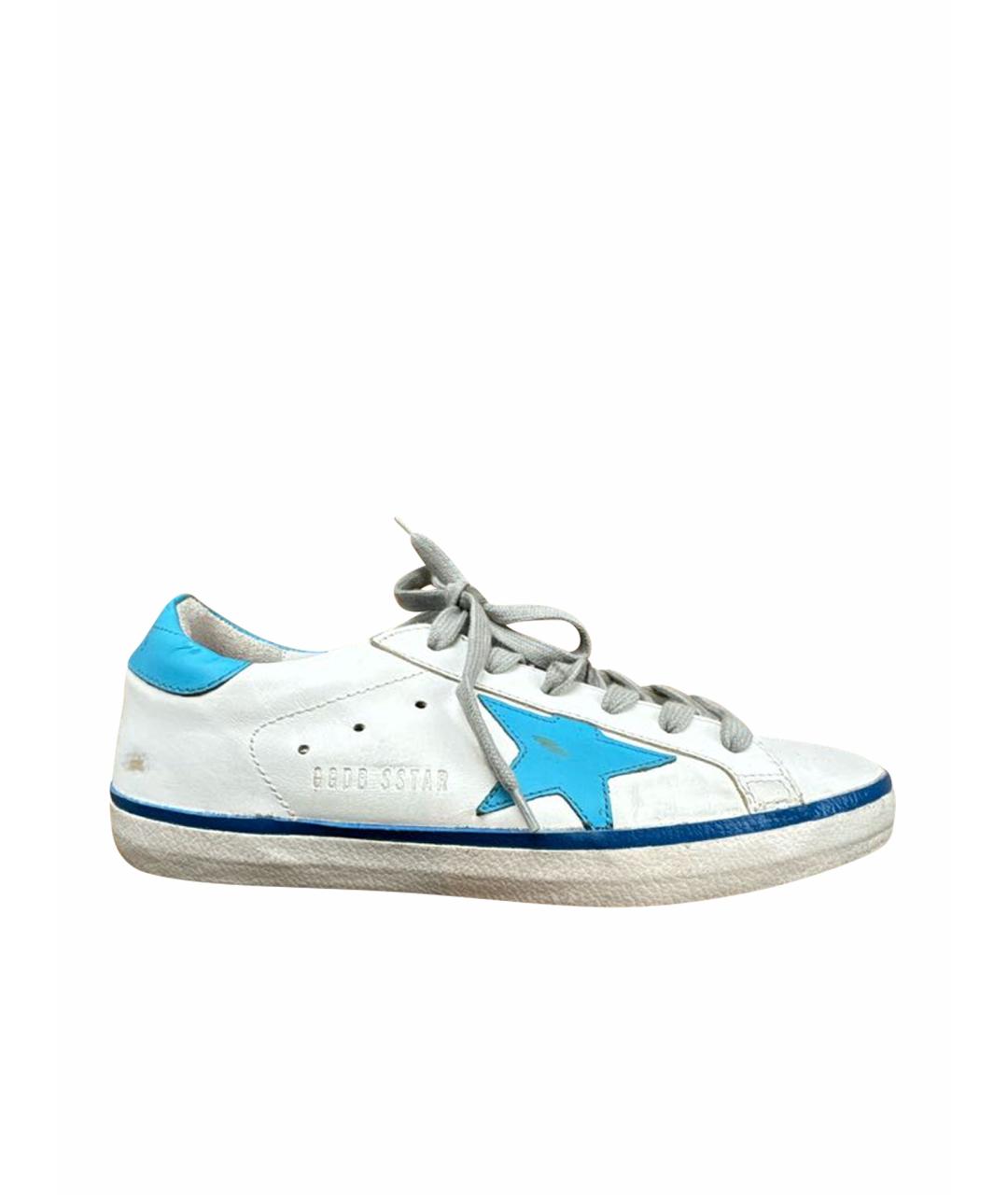 GOLDEN GOOSE DELUXE BRAND Белые кеды из искусственной кожи, фото 1