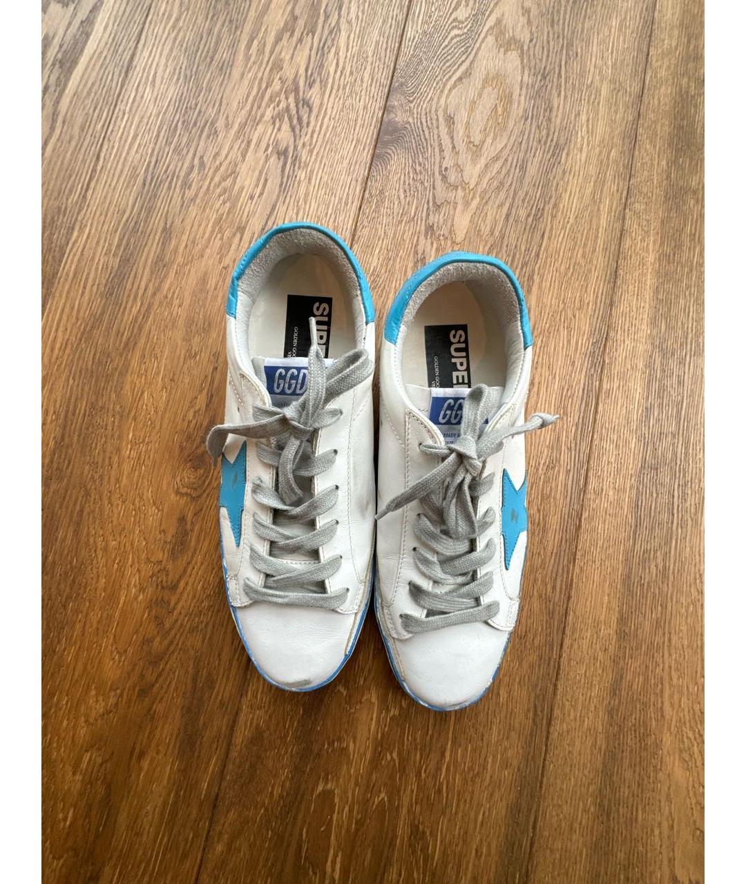 GOLDEN GOOSE DELUXE BRAND Белые кеды из искусственной кожи, фото 3