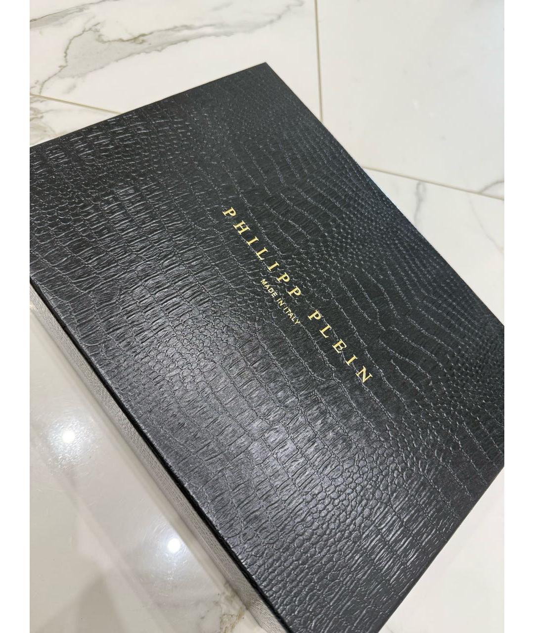 PHILIPP PLEIN Белые кожаные кеды, фото 3
