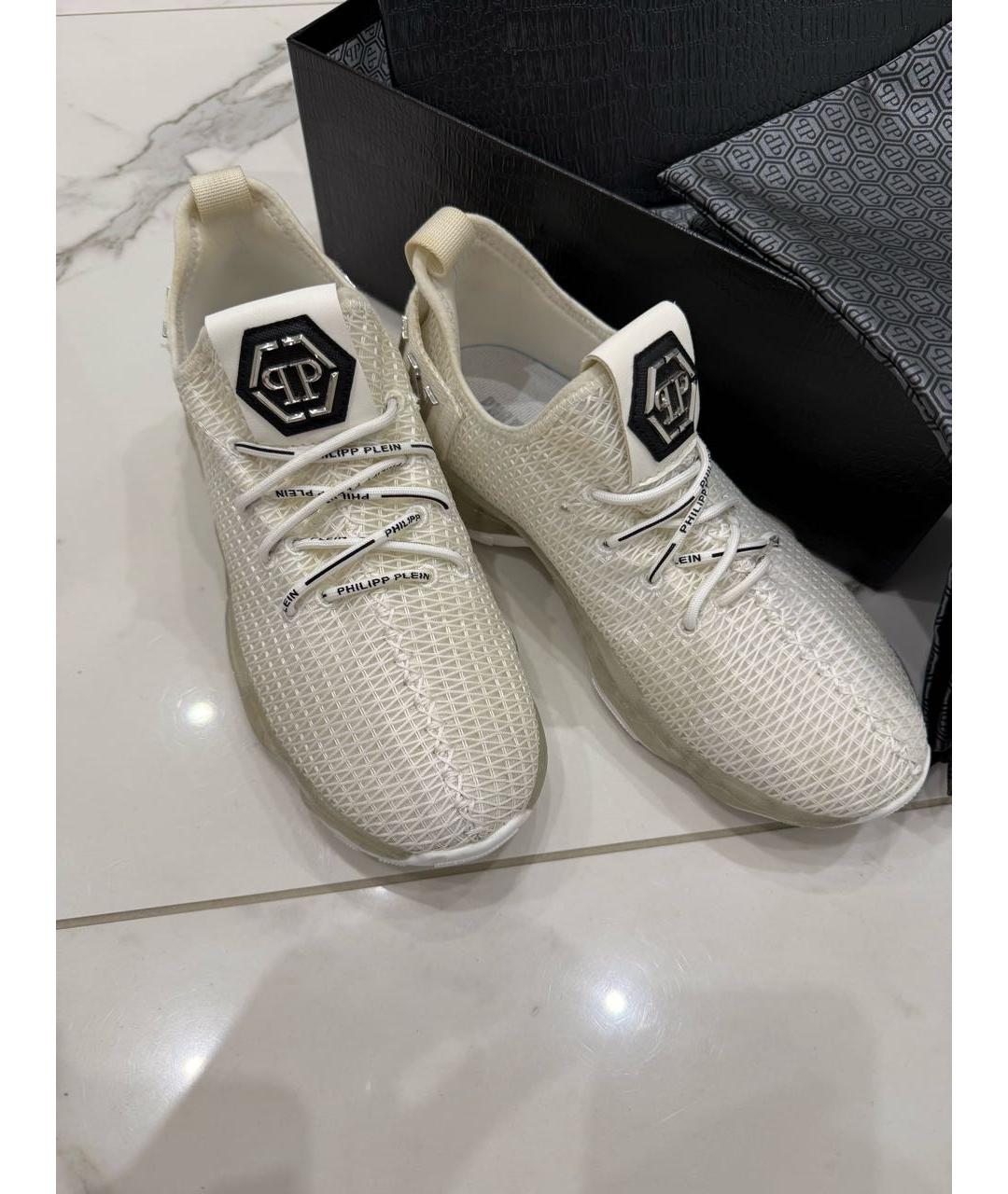 PHILIPP PLEIN Белые кроссовки, фото 6