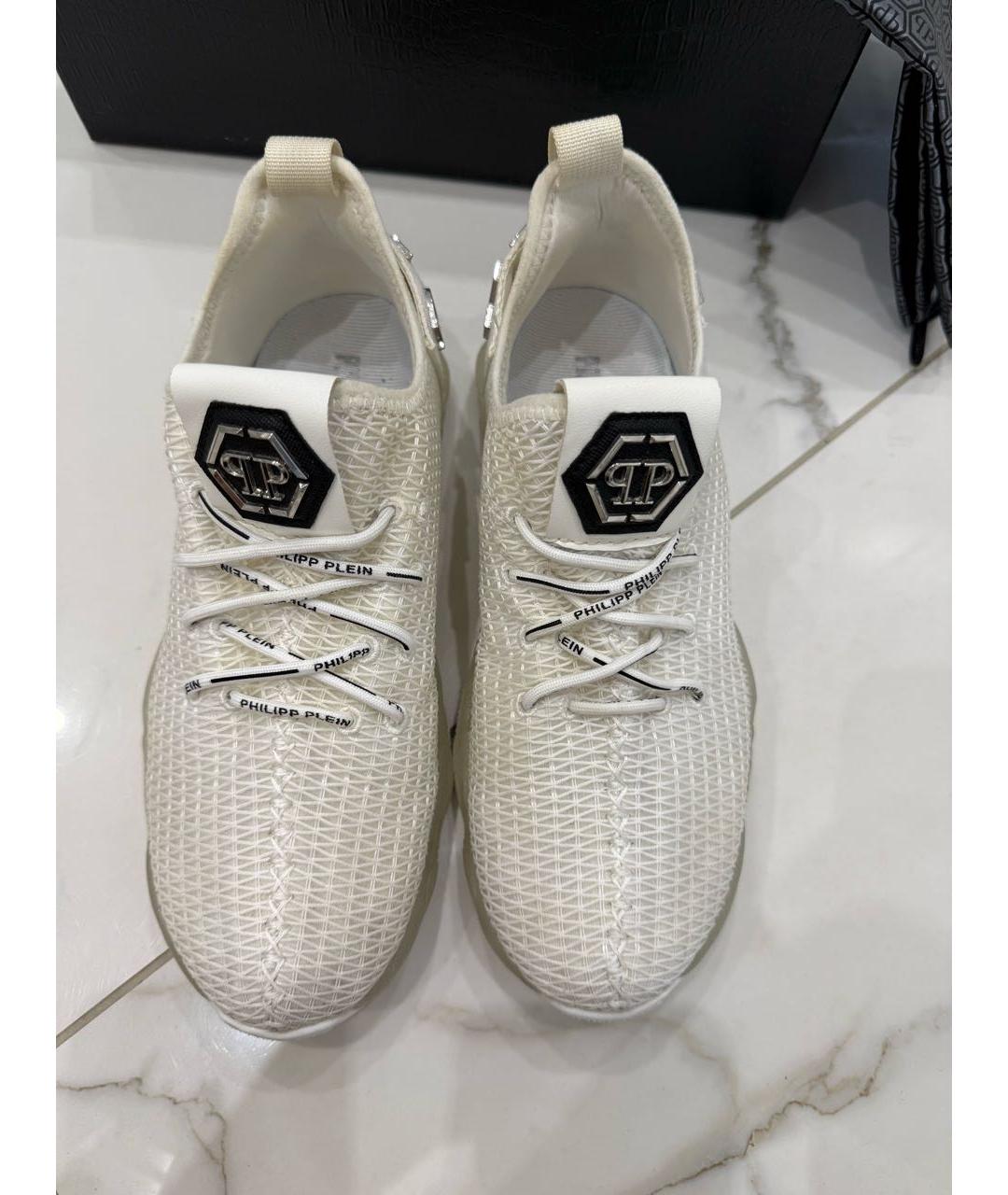 PHILIPP PLEIN Белые кроссовки, фото 5