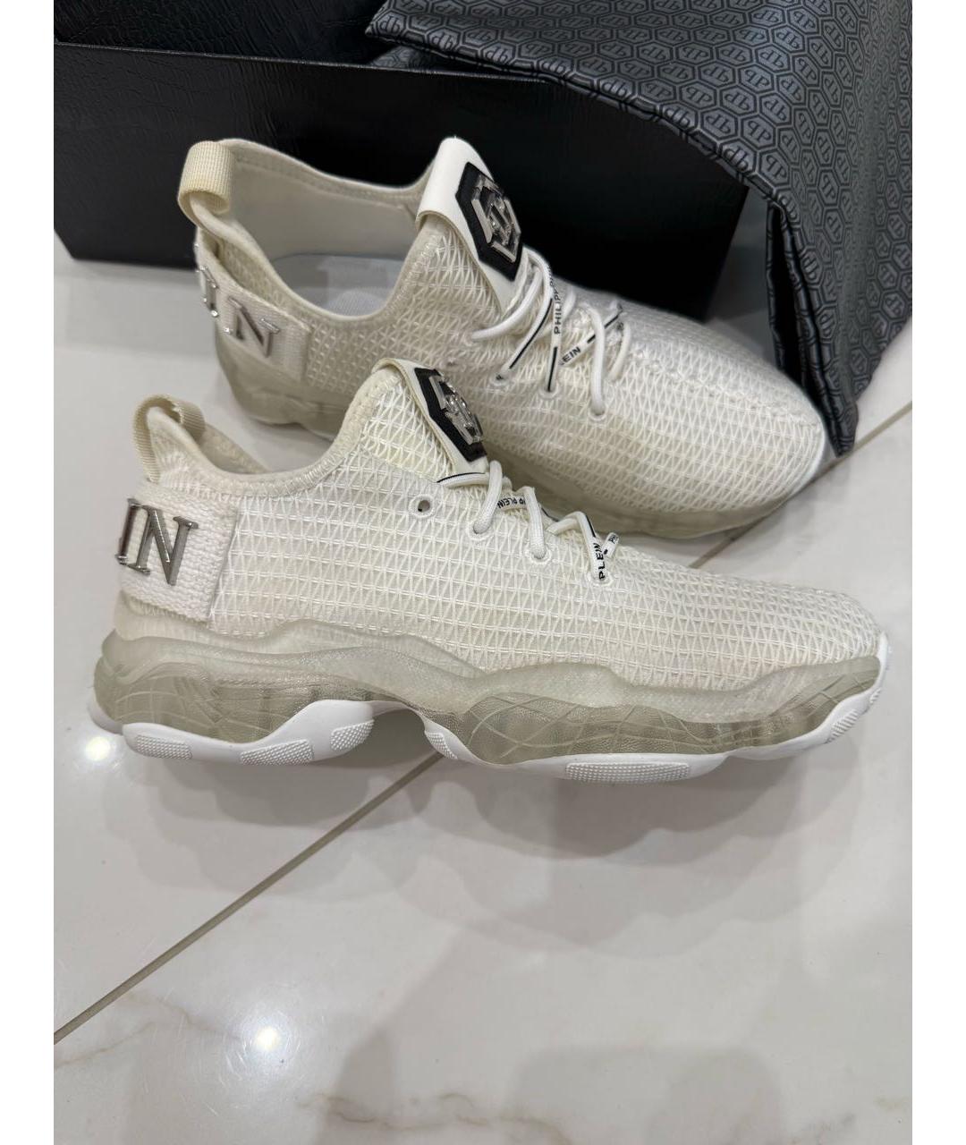 PHILIPP PLEIN Белые кроссовки, фото 2