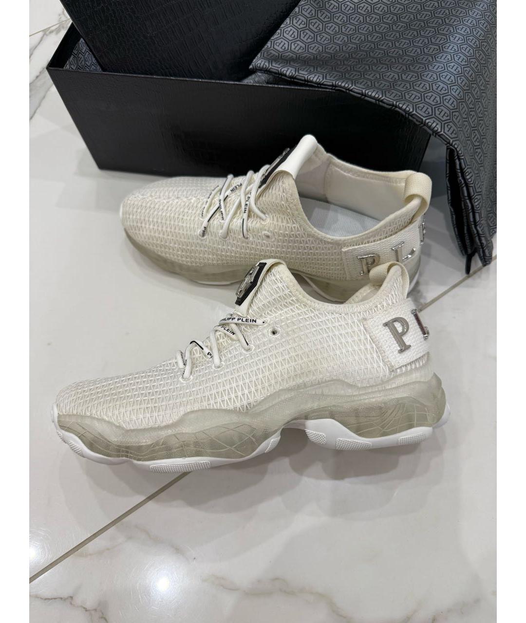 PHILIPP PLEIN Белые кроссовки, фото 3