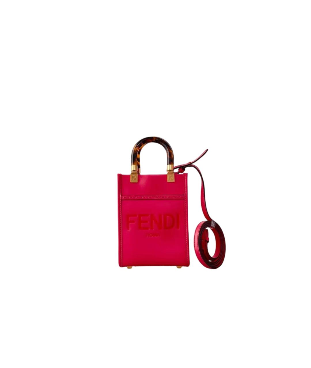 FENDI Розовая сумка через плечо, фото 9