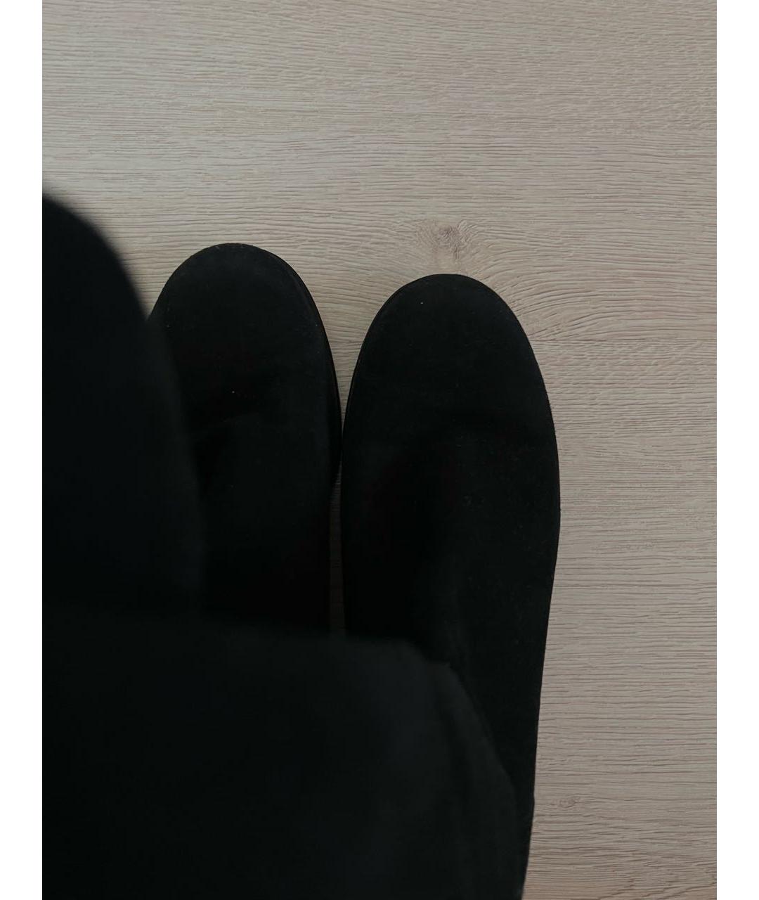 STUART WEITZMAN Черные замшевые ботфорты, фото 5