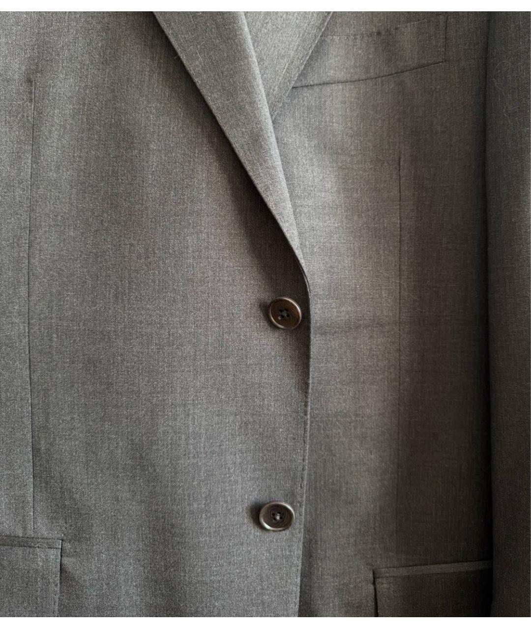 ZEGNA Антрацитовый повседневный костюм, фото 8