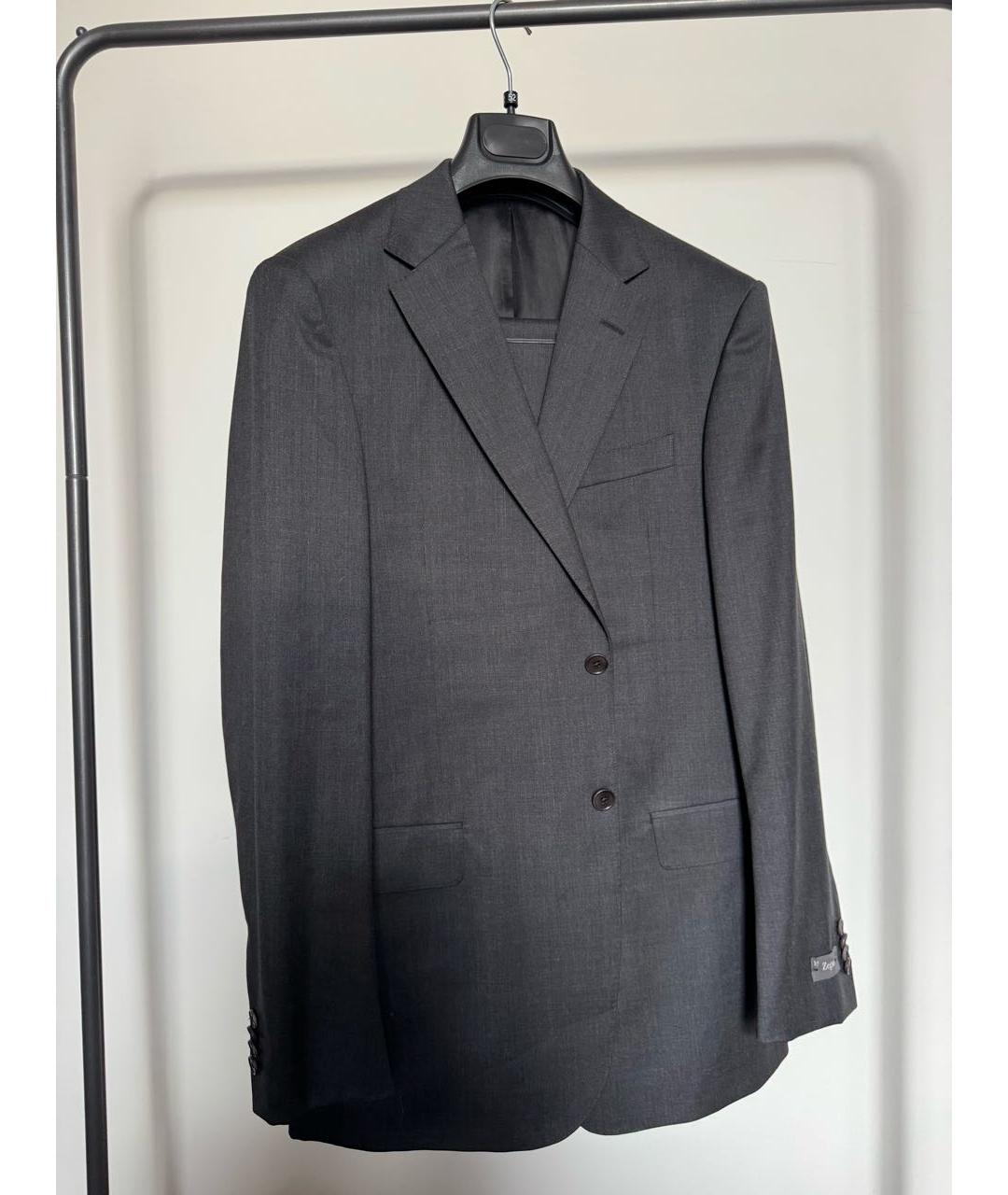 ZEGNA Антрацитовый повседневный костюм, фото 9