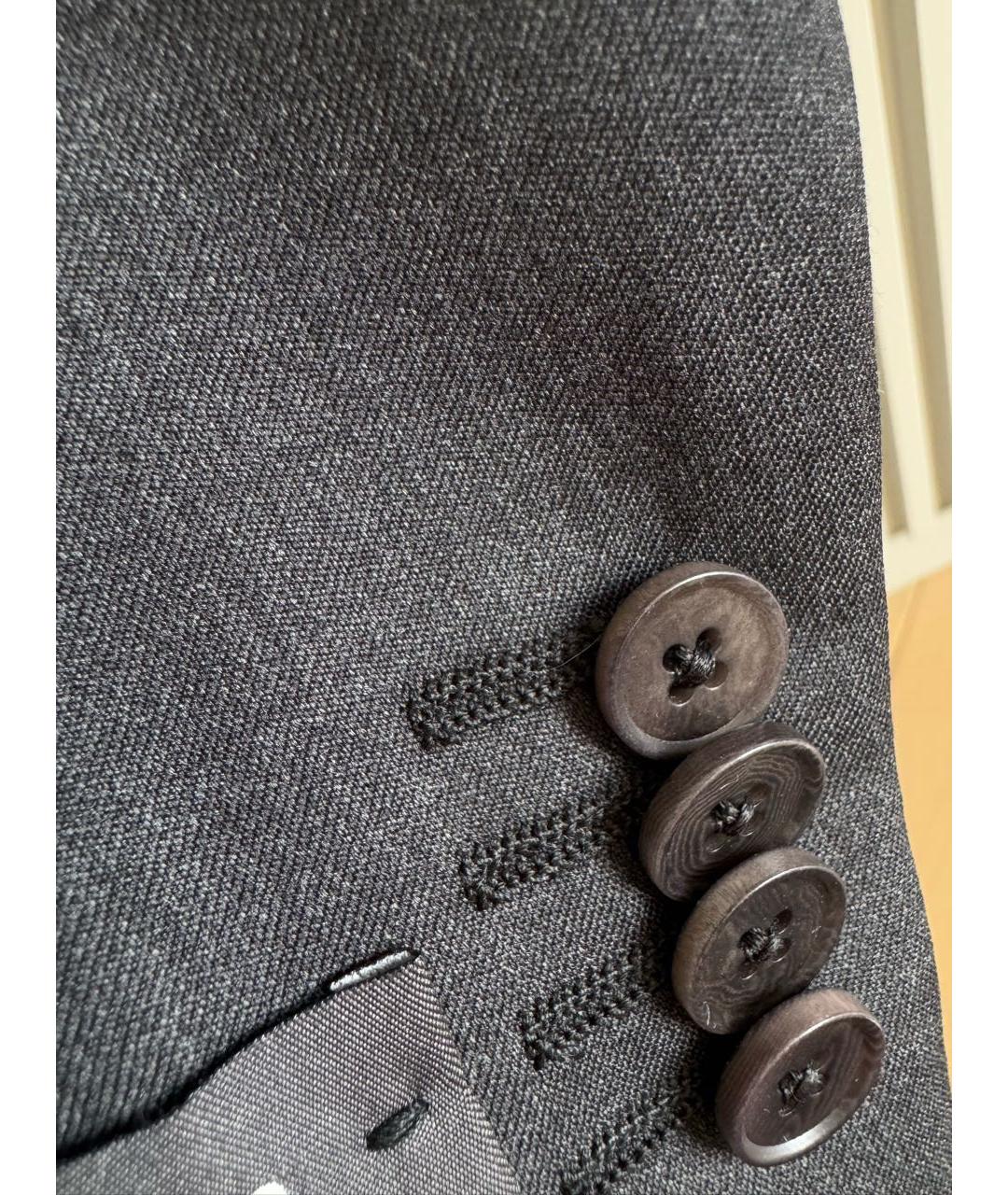 ZEGNA Антрацитовый повседневный костюм, фото 7