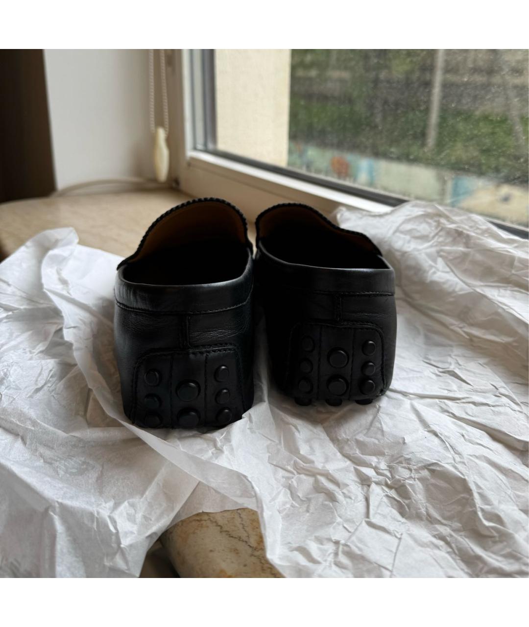 GUCCI Черные кожаные мокасины, фото 4