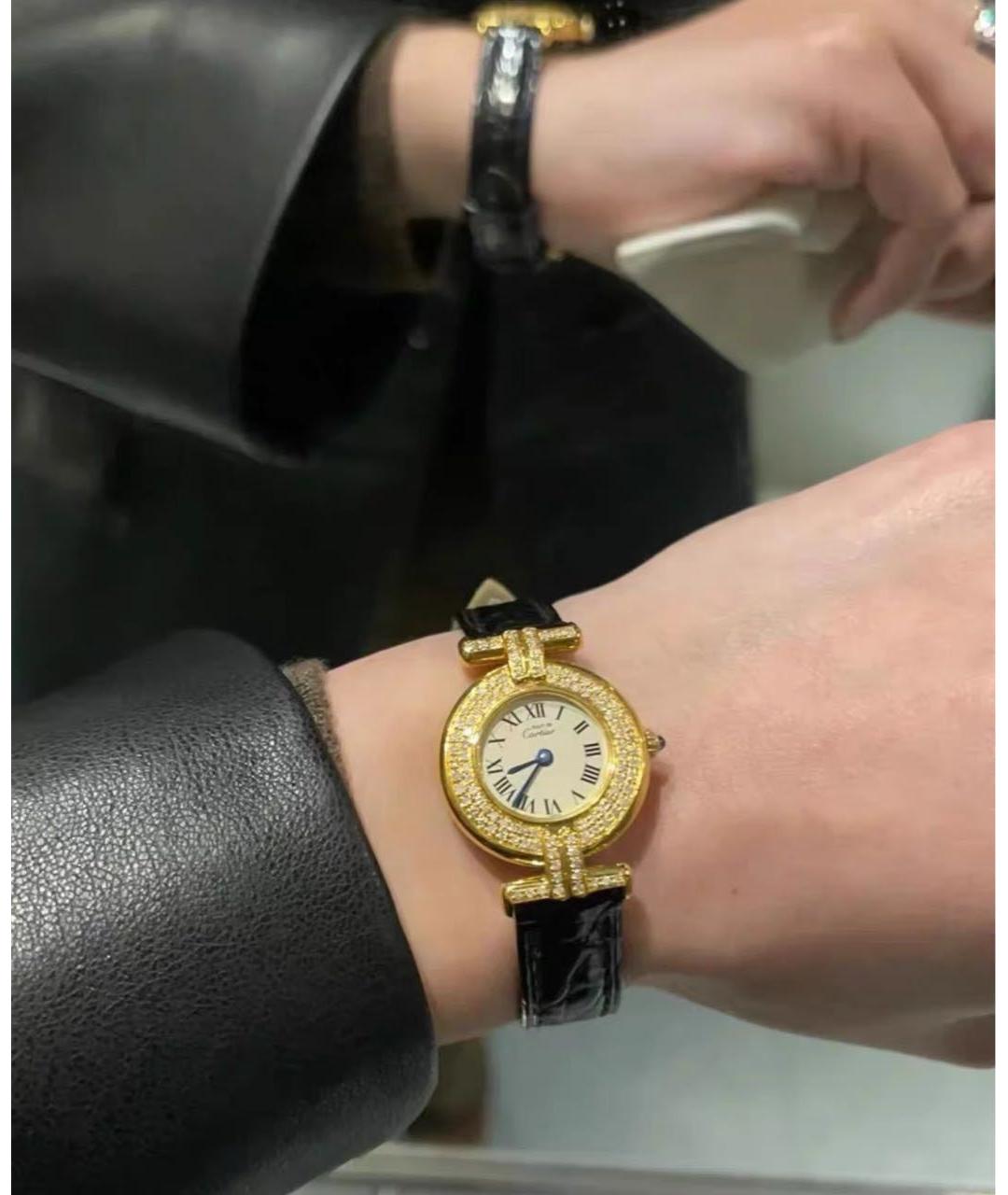 CARTIER Золотые часы, фото 4