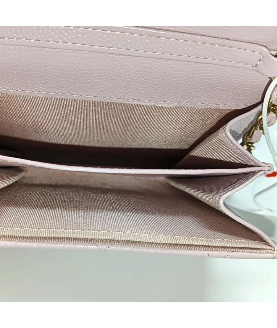 CHANEL Розовая кожаная сумка через плечо, фото 6