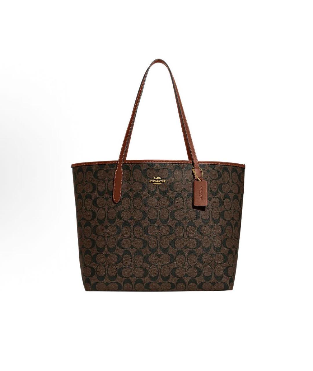 COACH Кожаная сумка тоут, фото 5