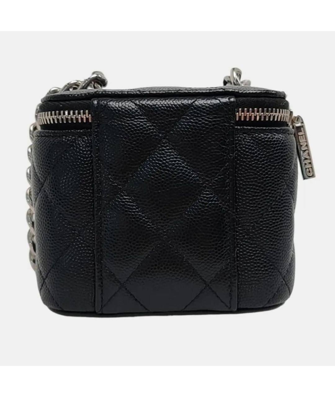 CHANEL Черная кожаная сумка через плечо, фото 4