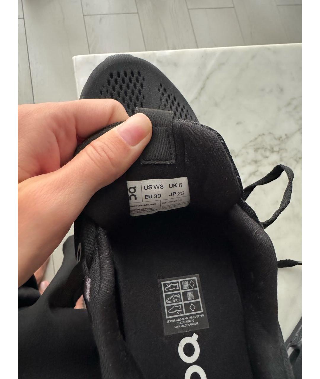 ON Черные текстильные кроссовки, фото 7