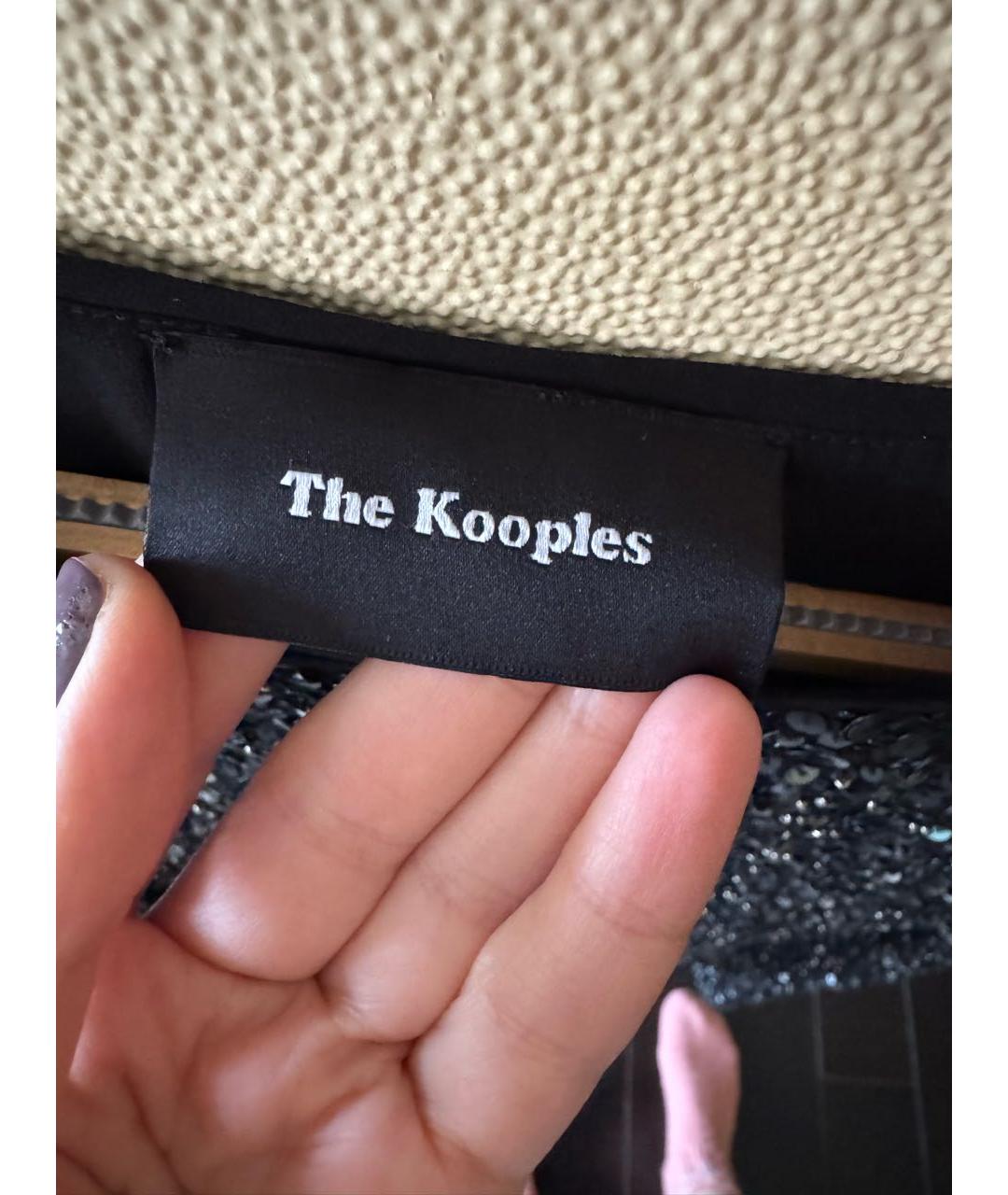 THE KOOPLES Черное полиэстеровое коктейльное платье, фото 3