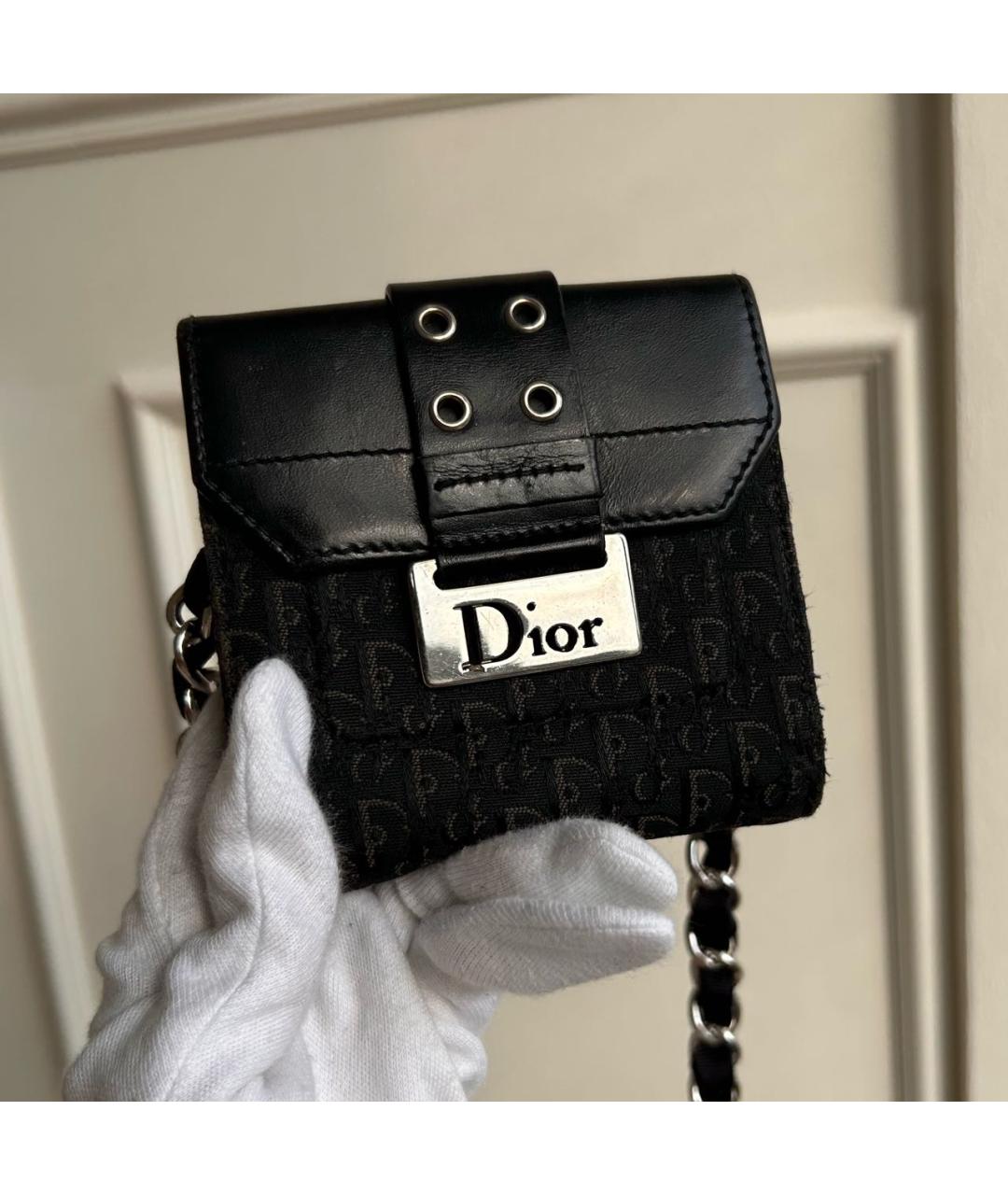 CHRISTIAN DIOR Черный кошелек, фото 2