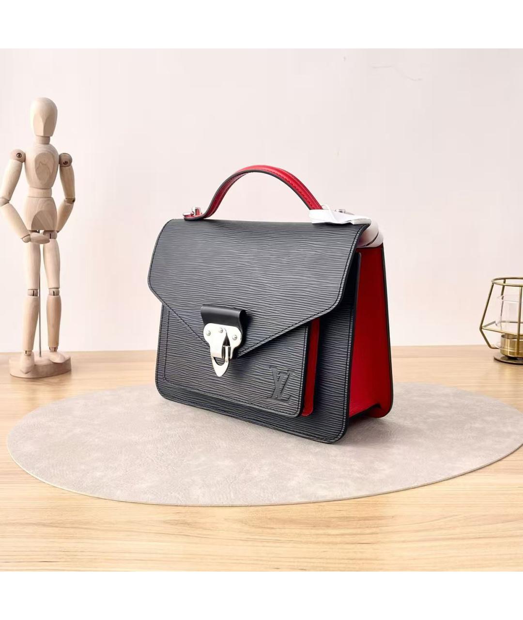 LOUIS VUITTON Черная сумка через плечо из искусственной кожи, фото 2