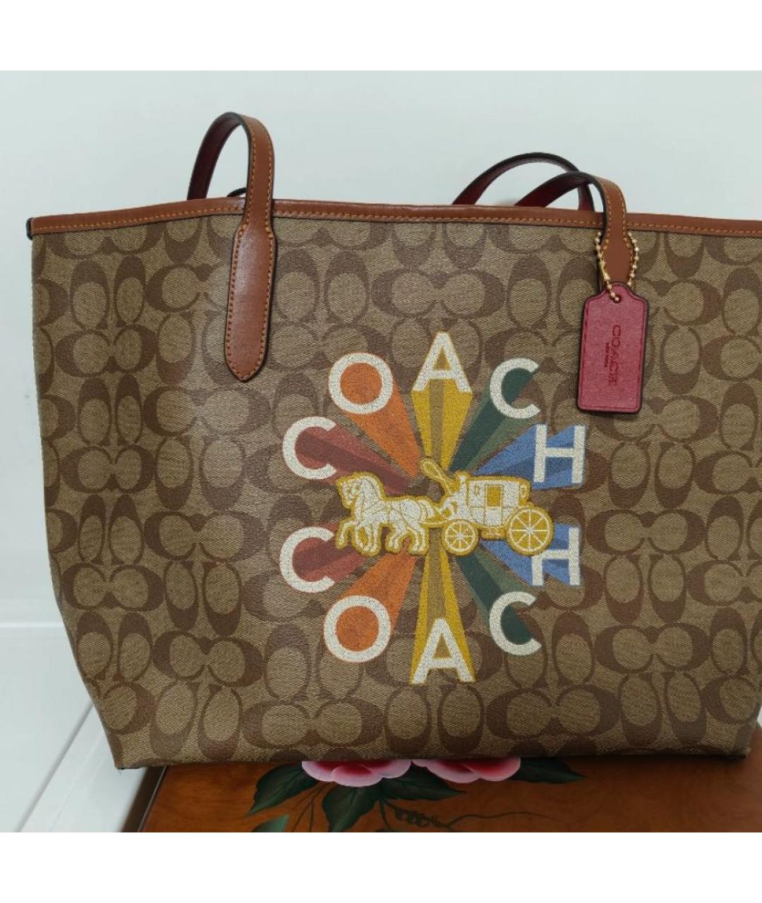 COACH Кожаная сумка тоут, фото 2