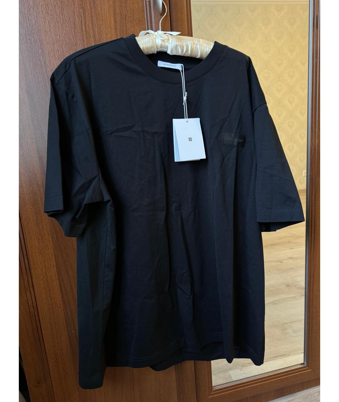 GIVENCHY Черная хлопковая футболка, фото 4