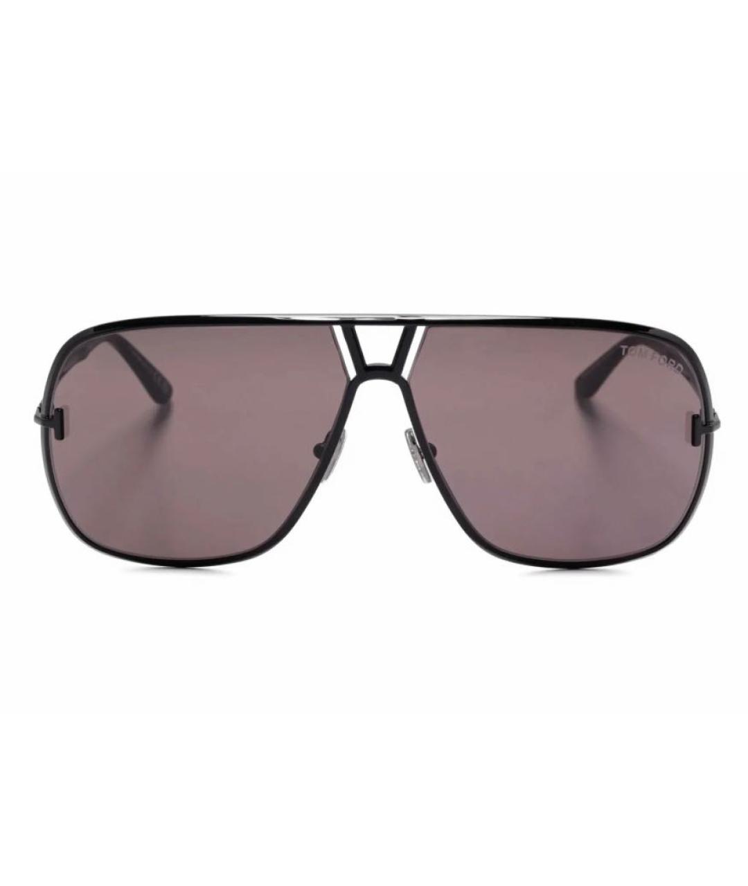 TOM FORD Черные металлические солнцезащитные очки, фото 5