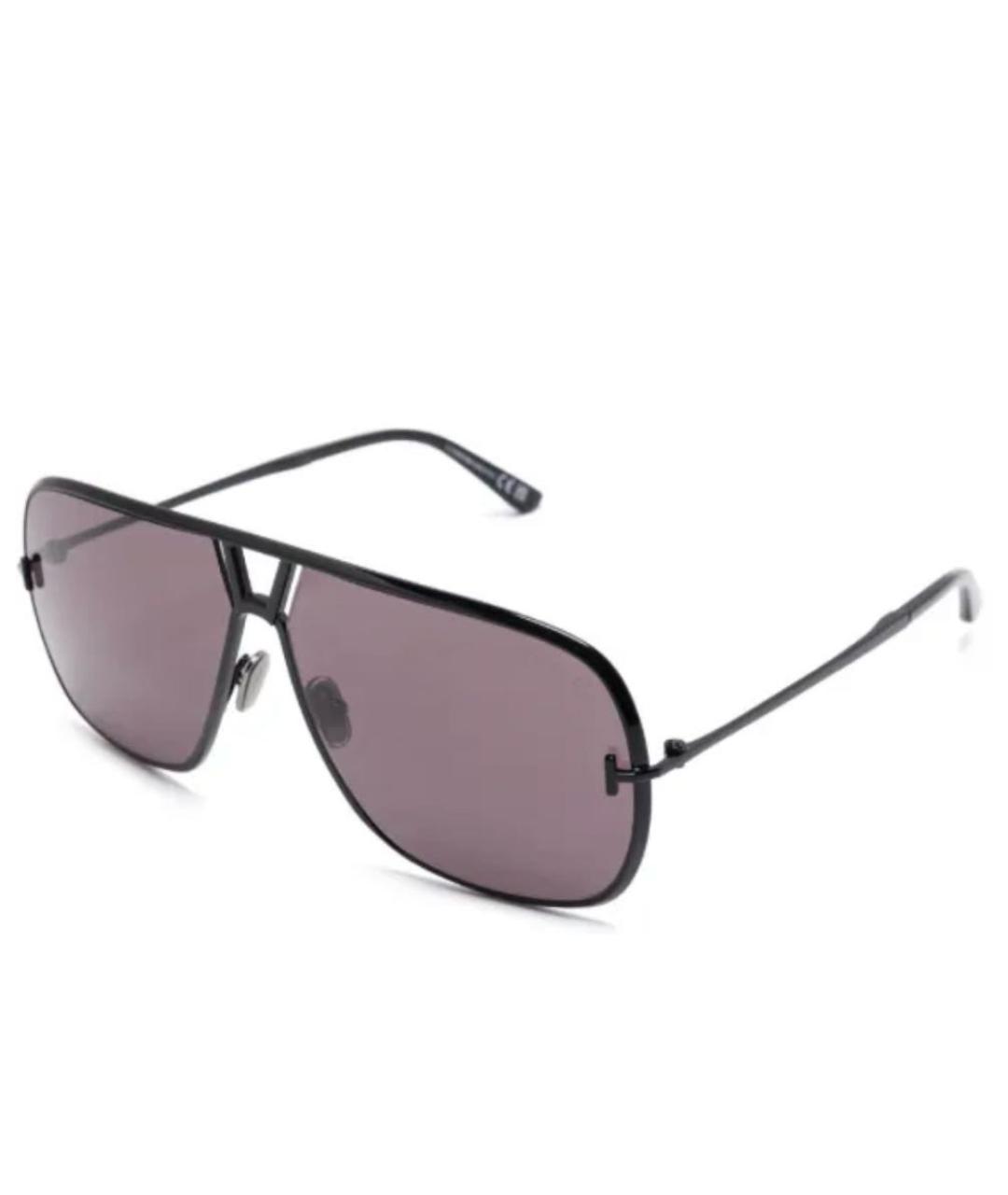 TOM FORD Черные металлические солнцезащитные очки, фото 2